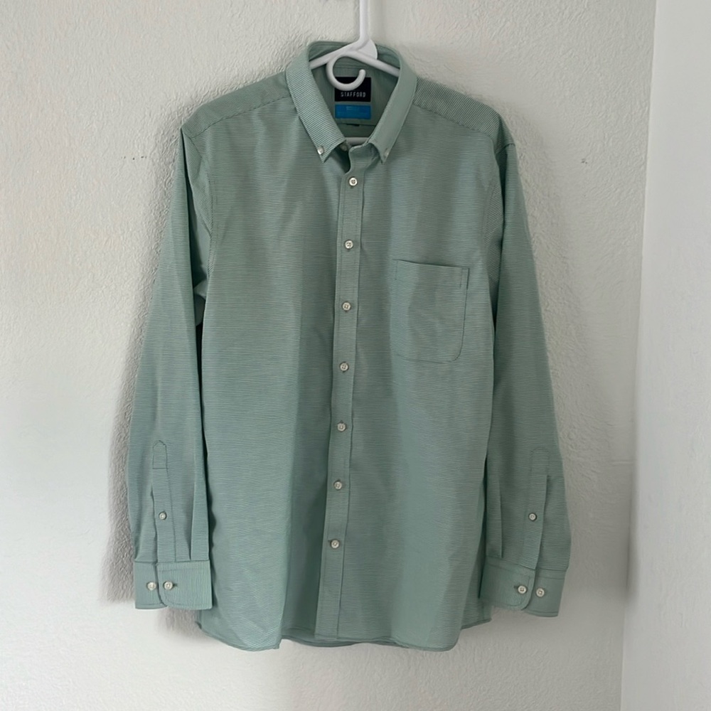 Men’s Stafford CoolMax Button Up Shirt XL